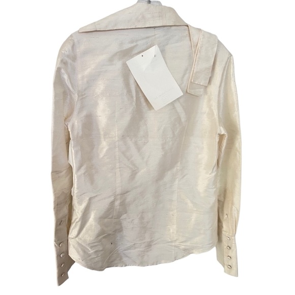Jovani Button Down Ivory Shirt - Picture 2 of 5